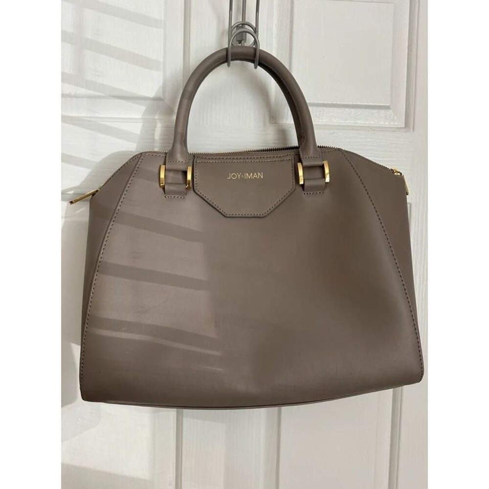 Grey Tote Purse with Crossbody Insert